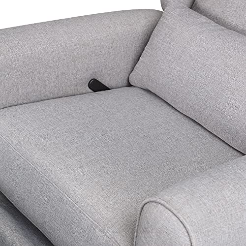 DaVinci Hayden Recliner and Swivel Glider in Shadow Grey, Greenguard Gold & CertiPUR-US Certified