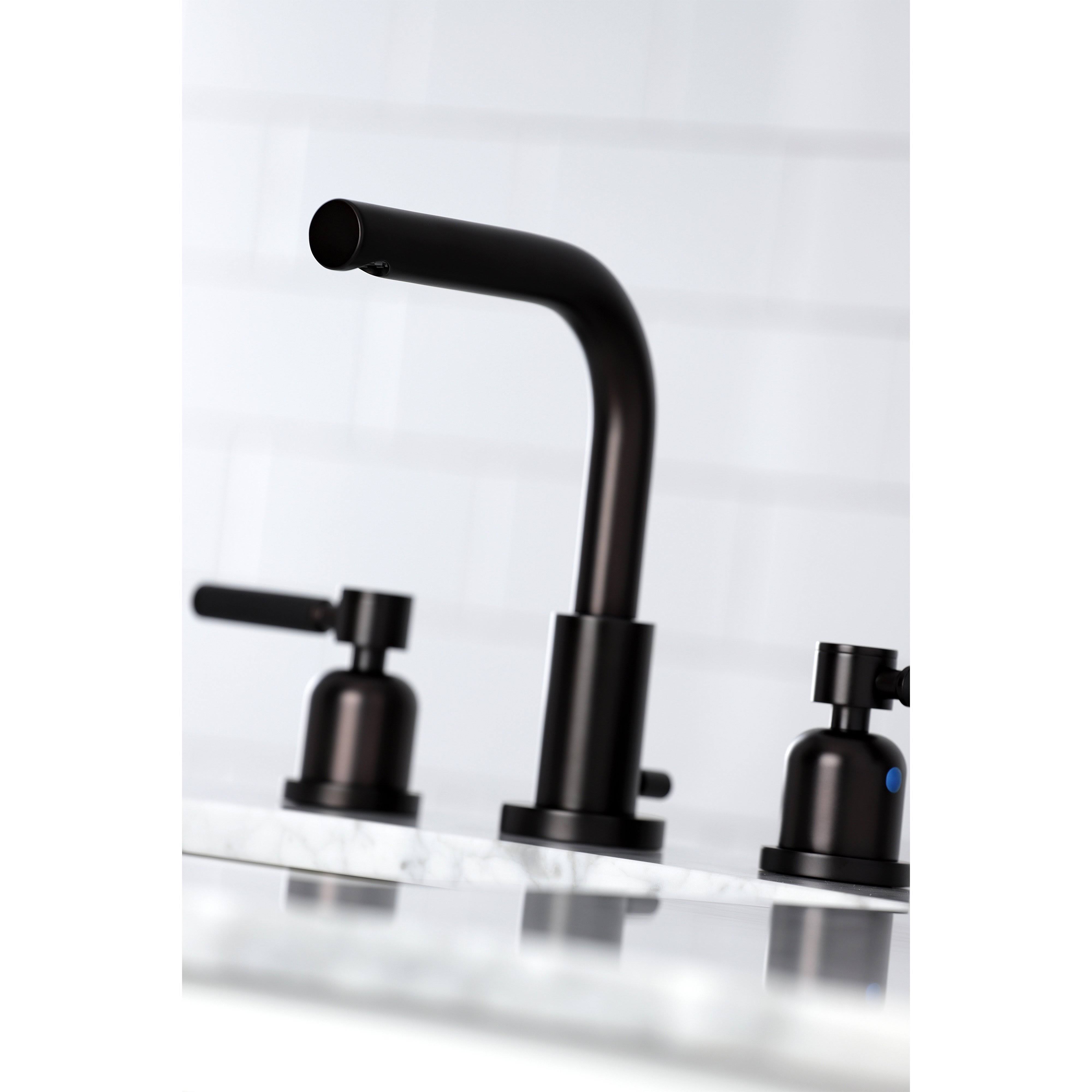 Kingston Brass FSC8958DKL 8x22 Widespread Bathroom Faucet, Brushed Nickel