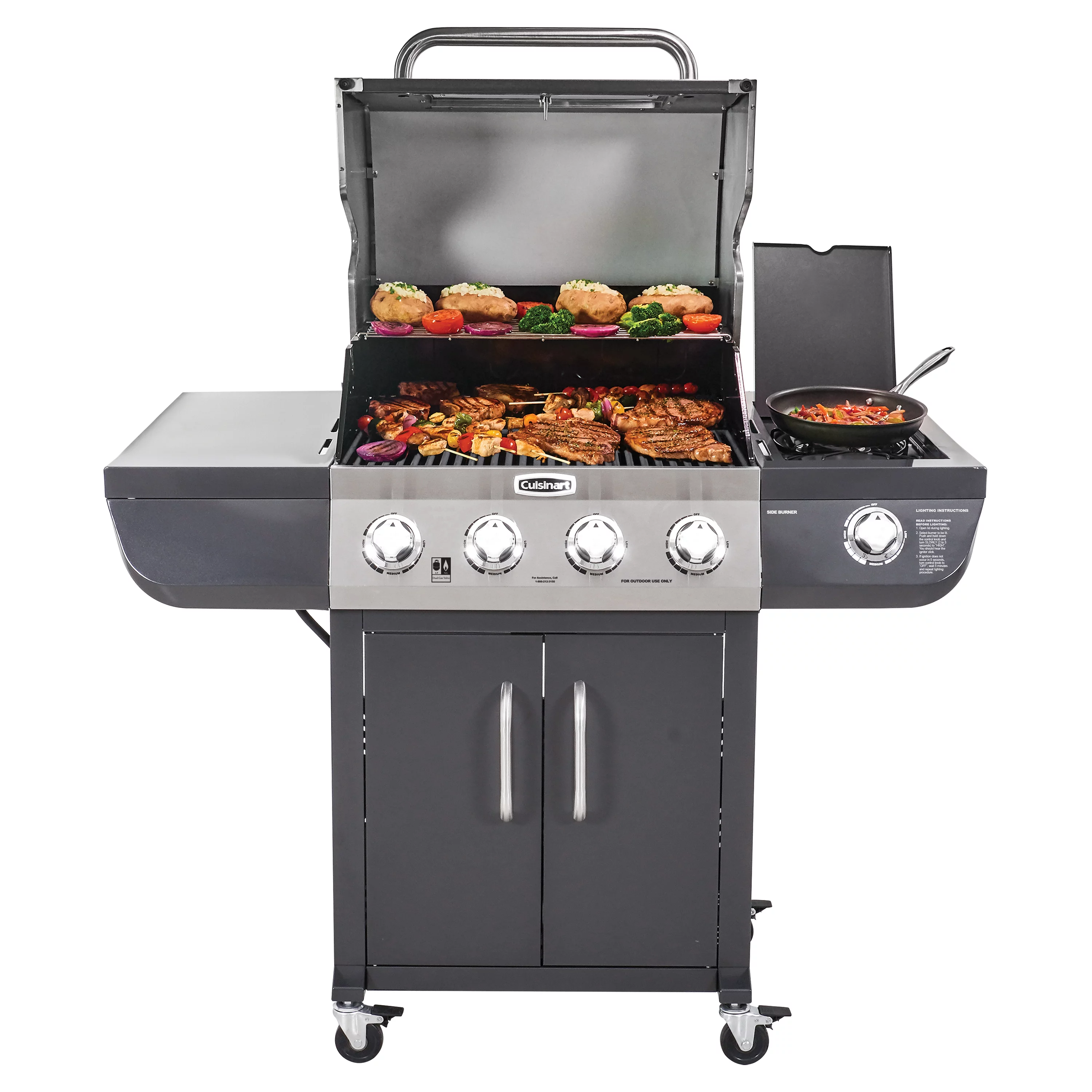Cuisinart 4-Burner Dual Fuel Gas Grill (Propane/Natural Gas)