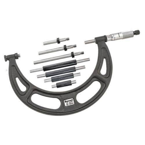 Interchangeable Anvil Micrometer, Starrett, 224ARLZ
