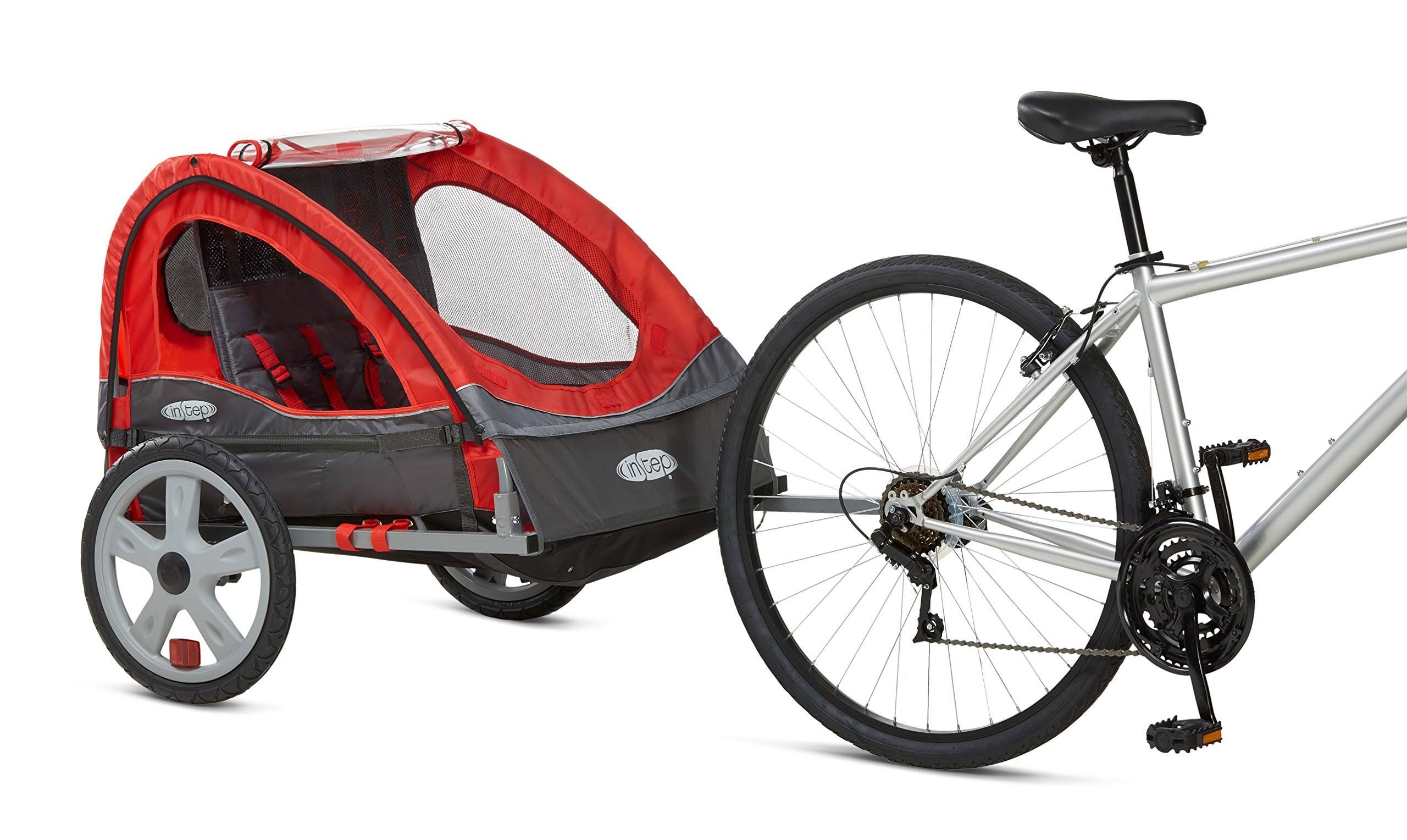 Instep Take 2 Double Bicycle Trailer Red