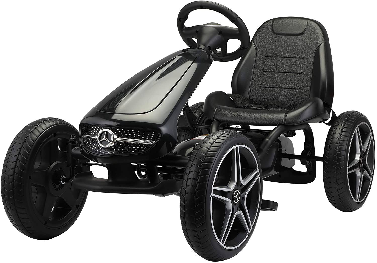 Mercedes Benz Kids Go Kart Ride on Car for Children, Black