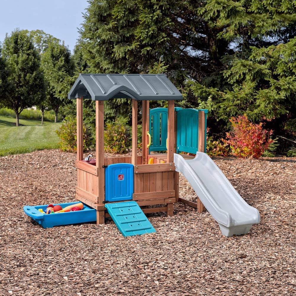 Step2 Woodland Adventure Playhouse u0026 Slide