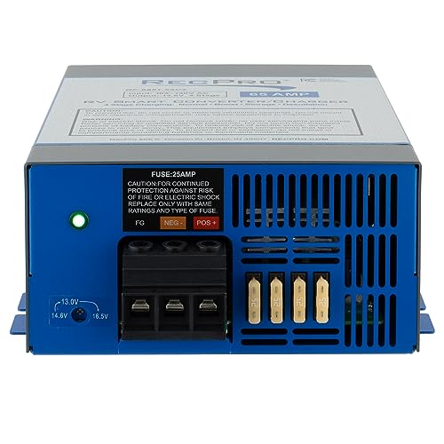 RecPro RV Converter | Multiple Capacities | RV Power Converter | RV Battery Charger | 120VAC to 12VDC | 13V to 16.5V Operating Range