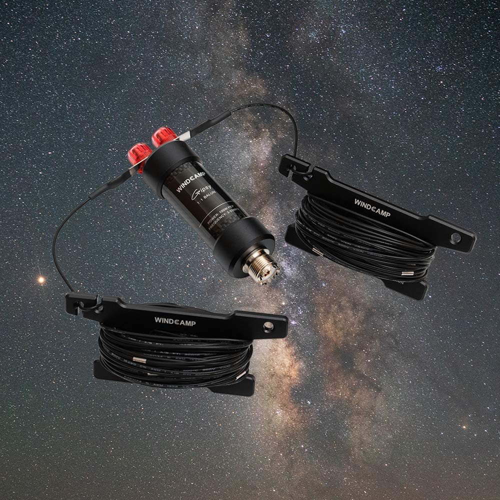 WINDCAMP Gipsy 5-50MHz HF Horizontal Dipole Antenna Ant for Ham Radio Waterproof Balun