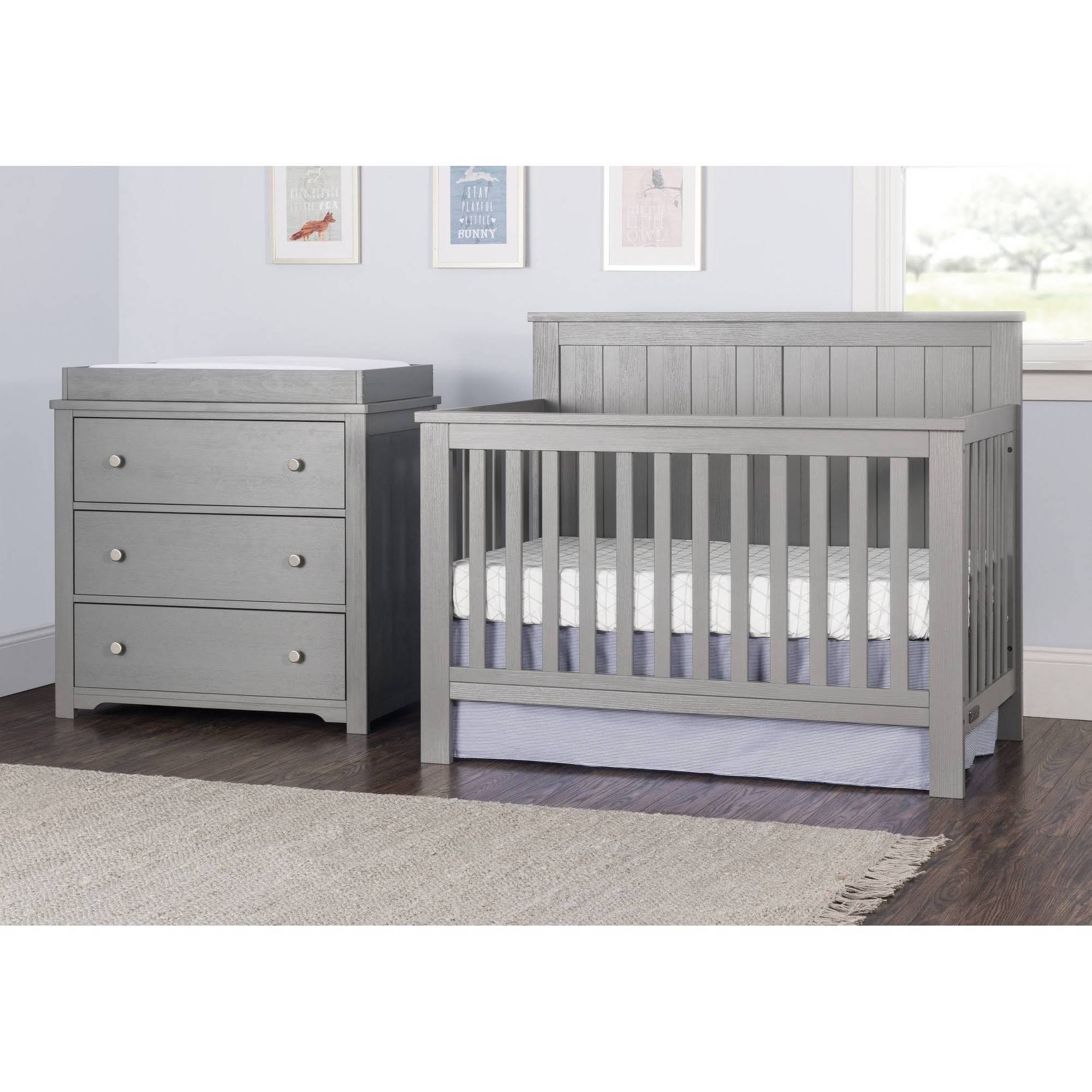 Child Craft Calder 4-in-1 Convertible Crib - Brushed Pebble