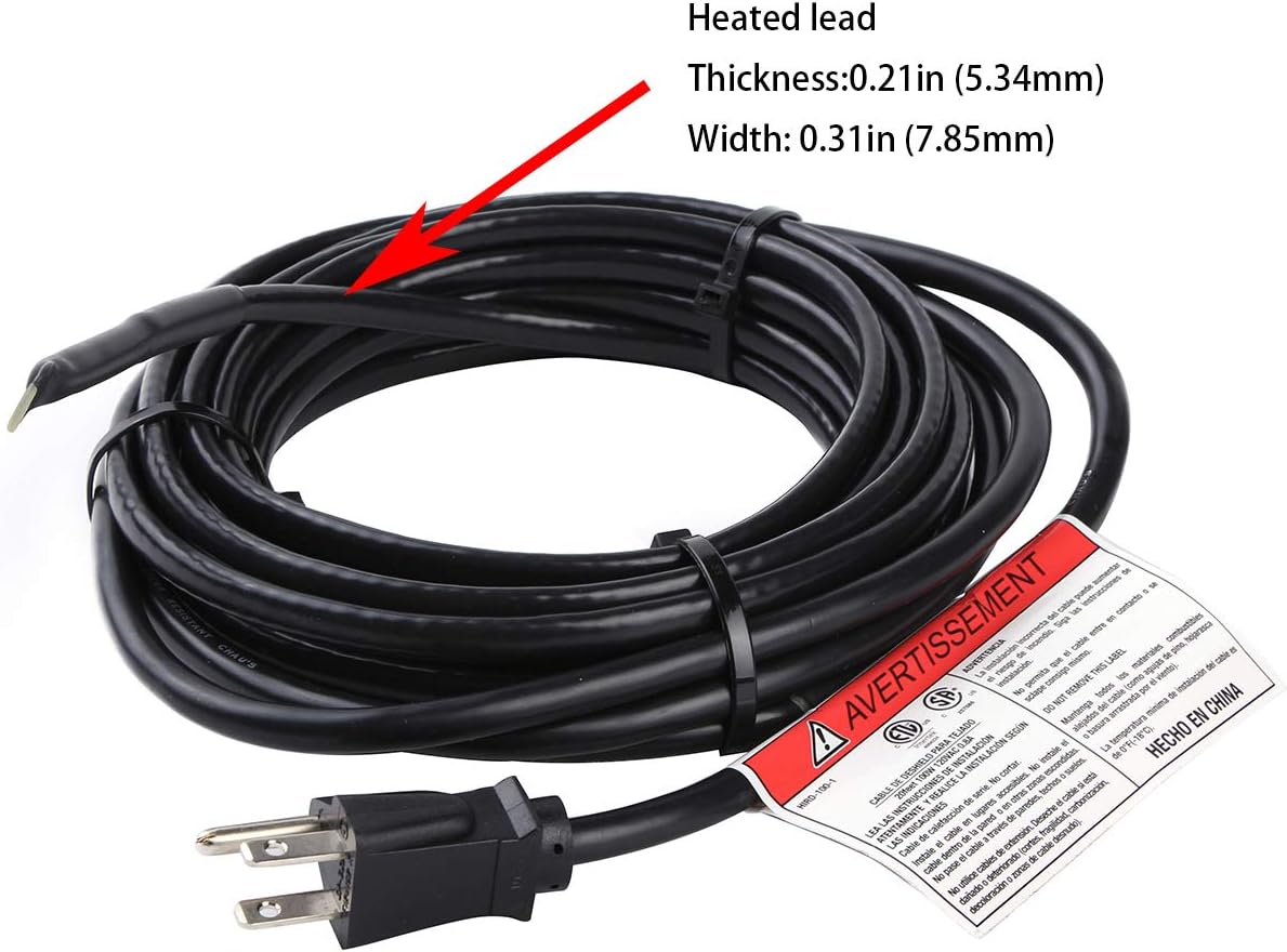HEATIT HIRD 200 feet 5 Watts Per Foot Roof & Gutter Snow De-Icing Cable