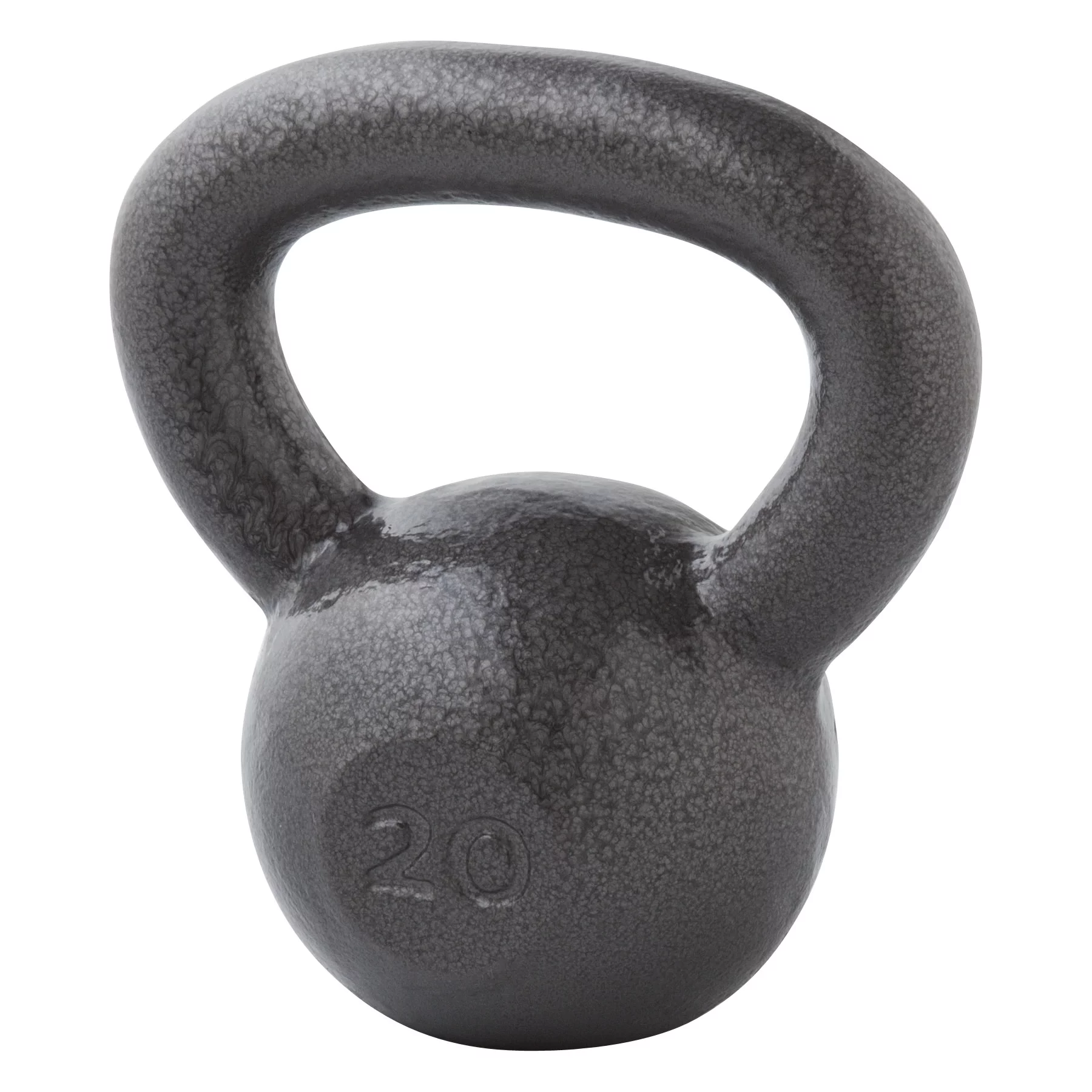 Weider, 30lb Cast Iron Hammertone Finish Kettlebell, Single