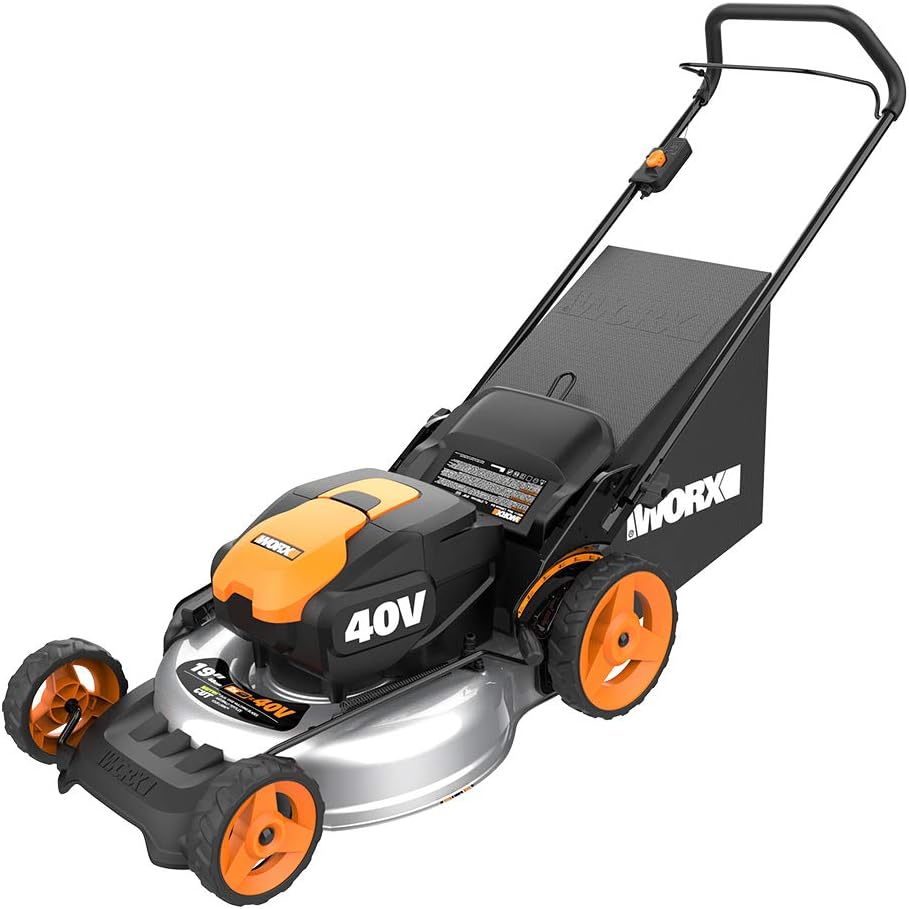 Worx WG743 40V Power Share 4.0Ah 17" Cordless Lawn Mower (Batteries & Charger Included)