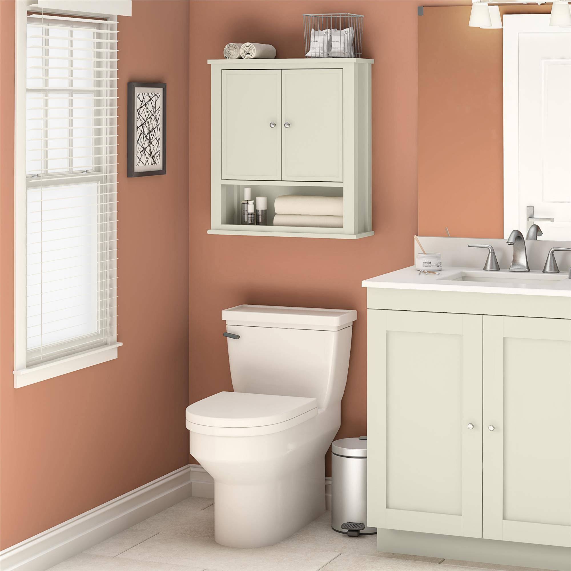 Ameriwood Franklin Wall Cabinet Soft White 80138316