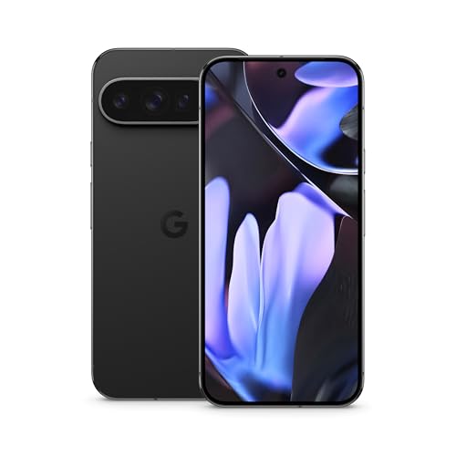 Google Pixel 9 Pro - Unlocked Android Smartphone with Gemini, Triple Rear Camera System, 24-Hour Battery, and 6.3" Super Actua Display - Obsidian - 128 GB