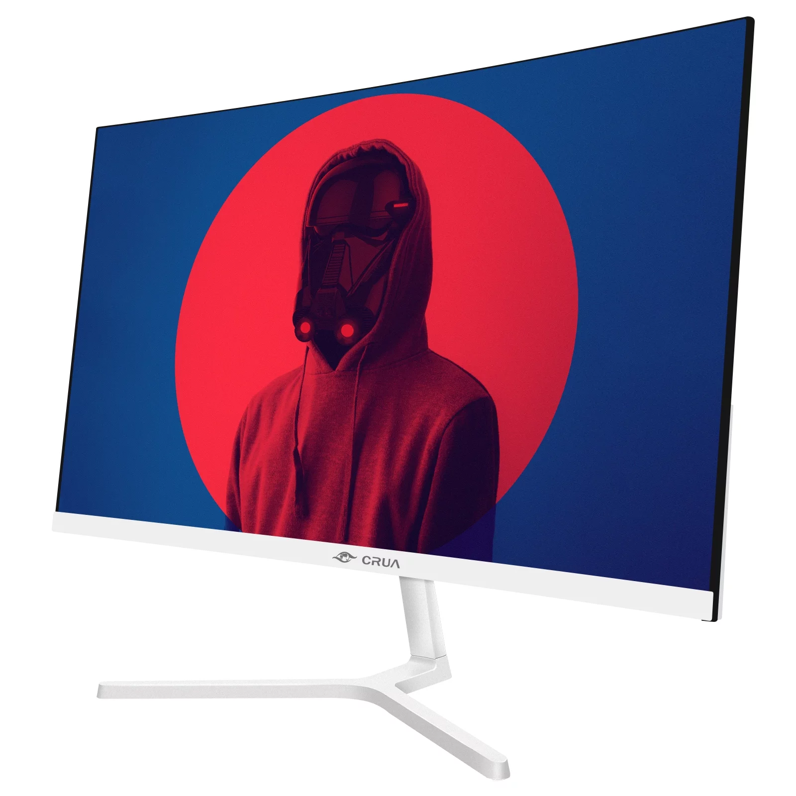 CRUA 24 165Hz/180Hz Curved Gaming Monitor - FHD 1080P Frameless Computer Monitor, AMD FreeSync, Low Motion Blur,DP&HDMI Port, Black