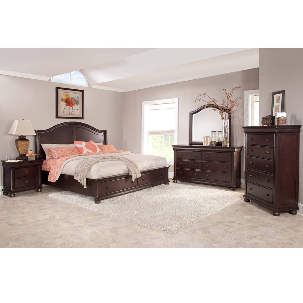 American Woodcrafters Hyde Park King Sleigh Storage Bed