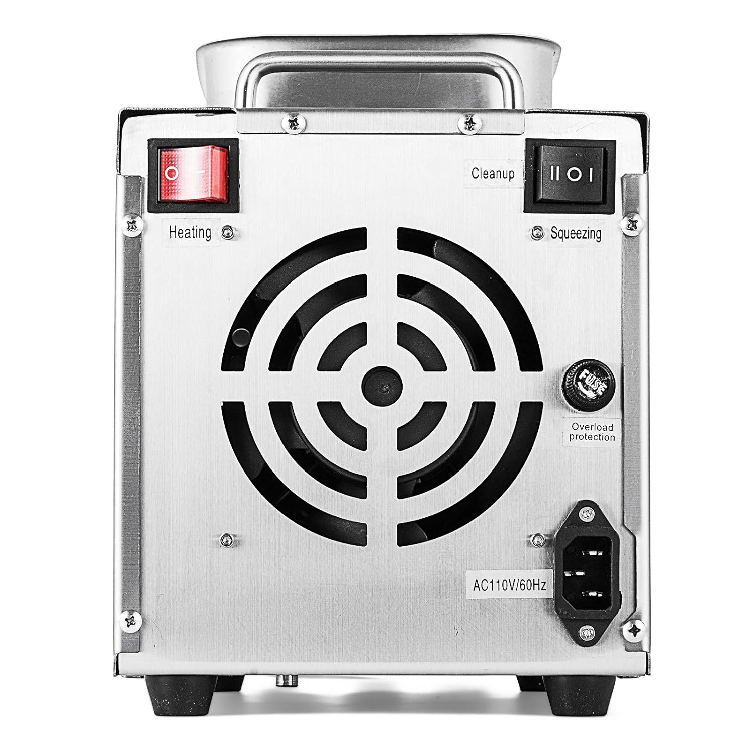Happybuy Oil Press Machine 750W Cold/Hot Press Automatic Oil Extractor Organic Oil Expeller Commercial Grade Stainless Steel Oil Press Machine