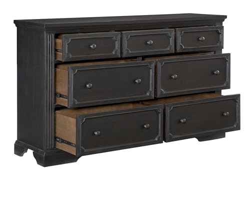 Dressing Table, Black Dressing Table, Dressing Table with 7 Drawers
