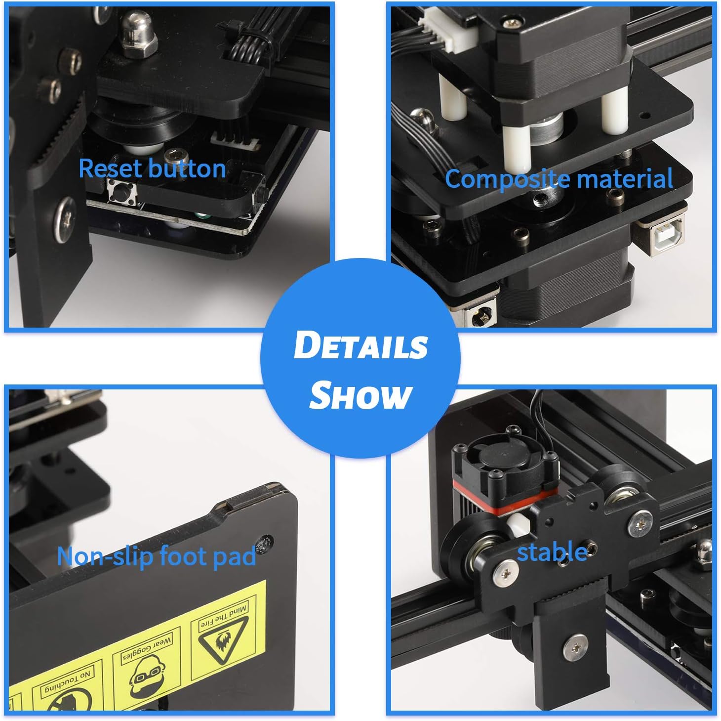 NEJE Master 2 Mini Engraving Machine, CNC Engraver for Plywood, Unfinished Wood，App Control with NEJE Software, 2.5W Output, 110 x 120 mm