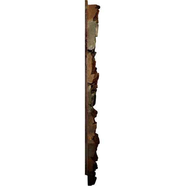 Ekena Millwork PN202NRRS 48x22W x 25x22H x 1 1/2x22D Stacked Endurathane Faux Stone Siding PANEL, Redstone