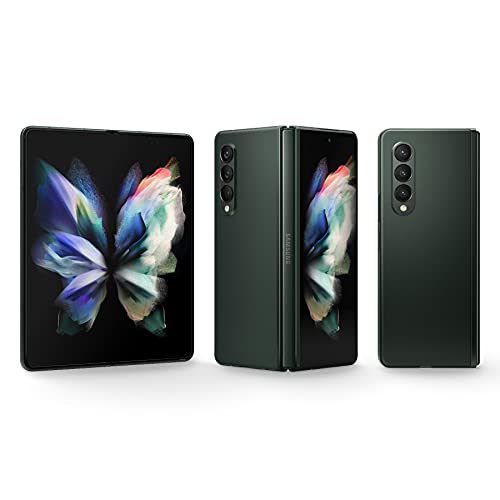 SAMSUNG Galaxy Z Fold 3 5G Cell Phone, Factory Unlocked 2-in-1 Android Smartphone Tablet, 256GB, 120Hz, Foldable Dual Screen, Under Display Camera, US Version, Phantom Green