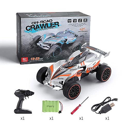 Remote Control Car 1:14 Scale Large Electric Drift RC Cars 2.4GHz Off Road RC Trucks Buggy Toys High Speed Waterproof Race Cars for Boys Adults (Blue)