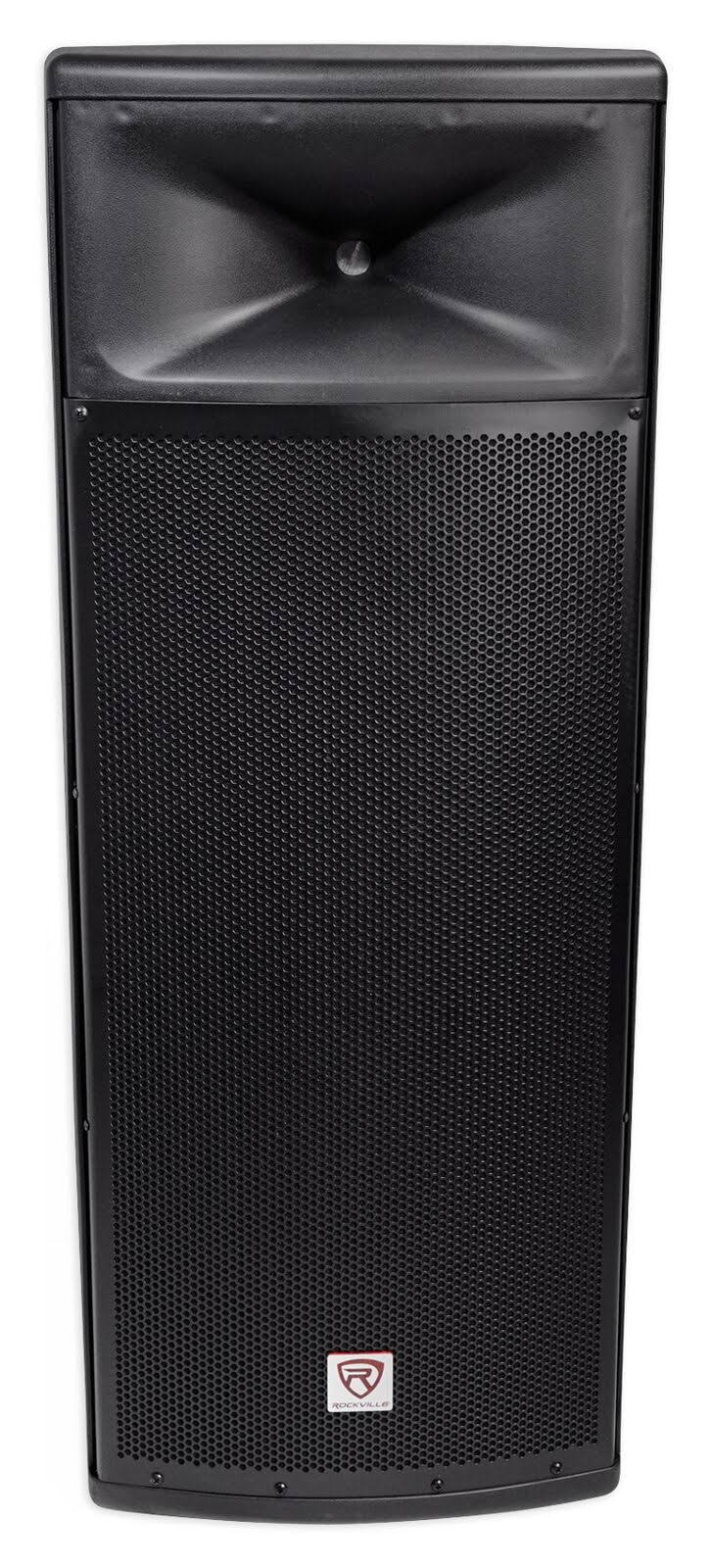 Pair Rockville SPGN254 Dual 15 3000W 4-Ohm Passive DJ PA Speaker/ABS Cabinet