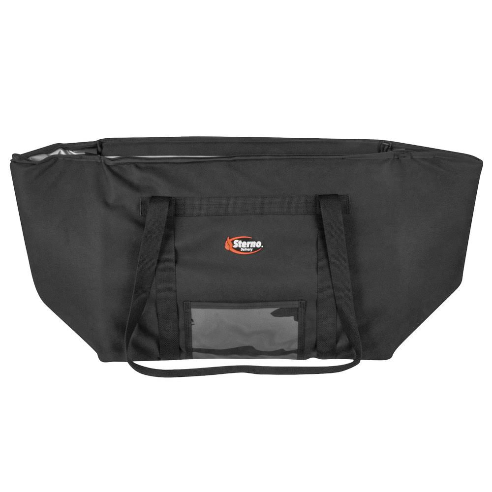 Sterno 70515 Catering Space Saver Black Extra-Large Insulated Food Carrier, 24x22 x 16x22 x 17 3/4x22 - Holds (4) Full Size Food