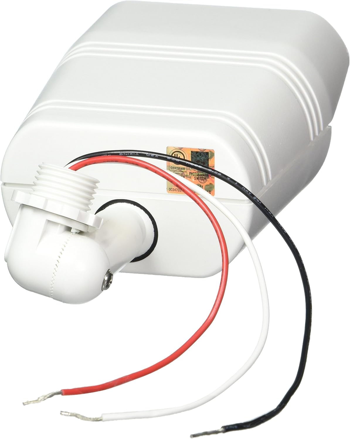 RAB Lighting GT500W Gotcha Outdoor Sensor with 110 Degrees View Detection, Polycarbonate, 500W Power, 120V, White