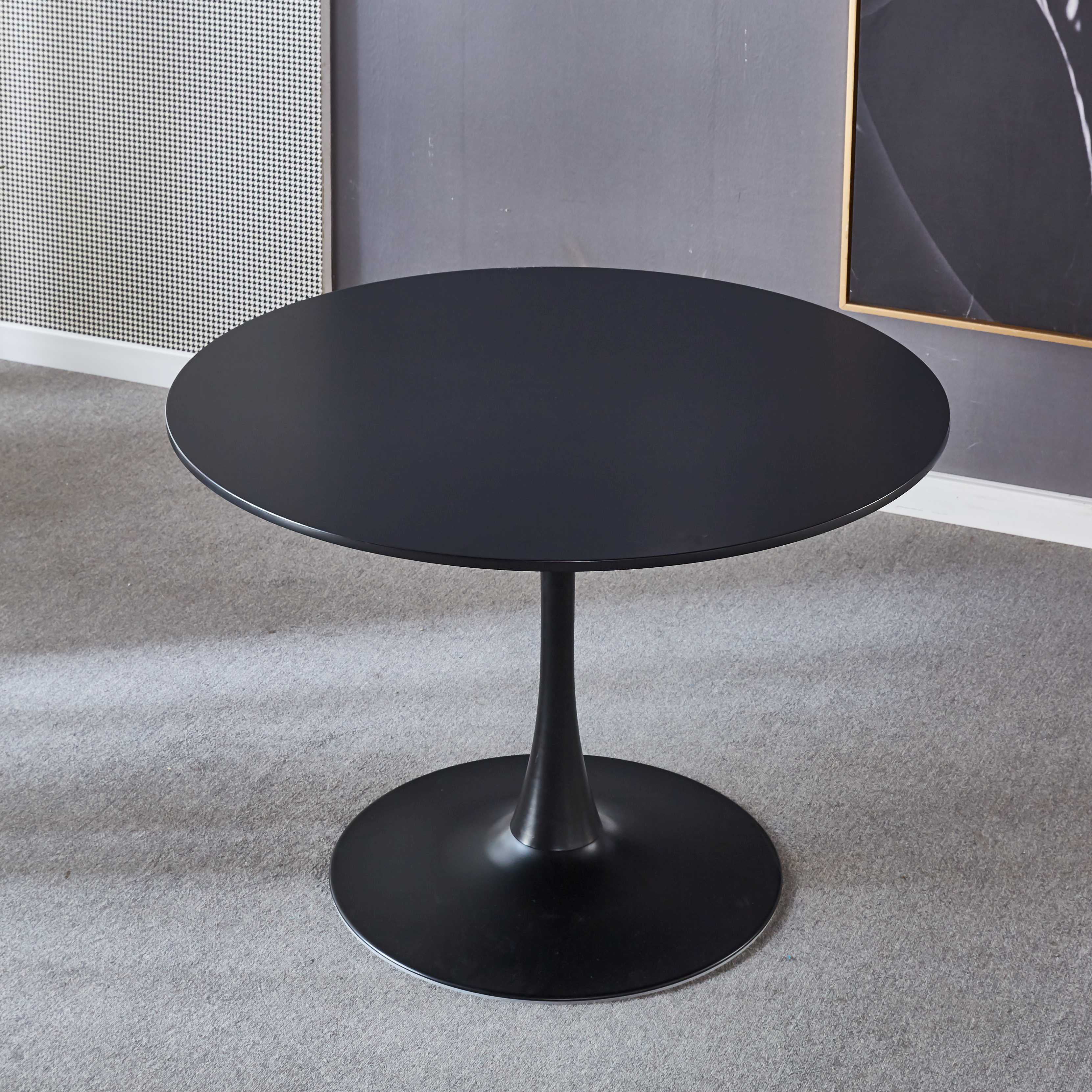 Elegant Black Tulip Dining Table - Upgrade Your Dining Space