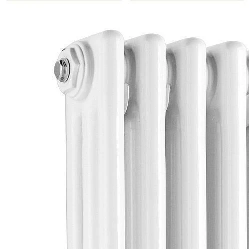 Traditional Tall Column RADIATOR, Cast Iron Style, 23.6x22 x 31x22 in White Finish NAHB0078
