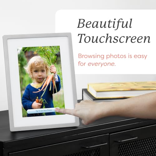 Skylight Digital Picture Frame – WiFi Digital Photo Frame Customer Support, Easy Setup, The Perfect Personalized Gift for Parents and Grandparents - 10 Inch Black