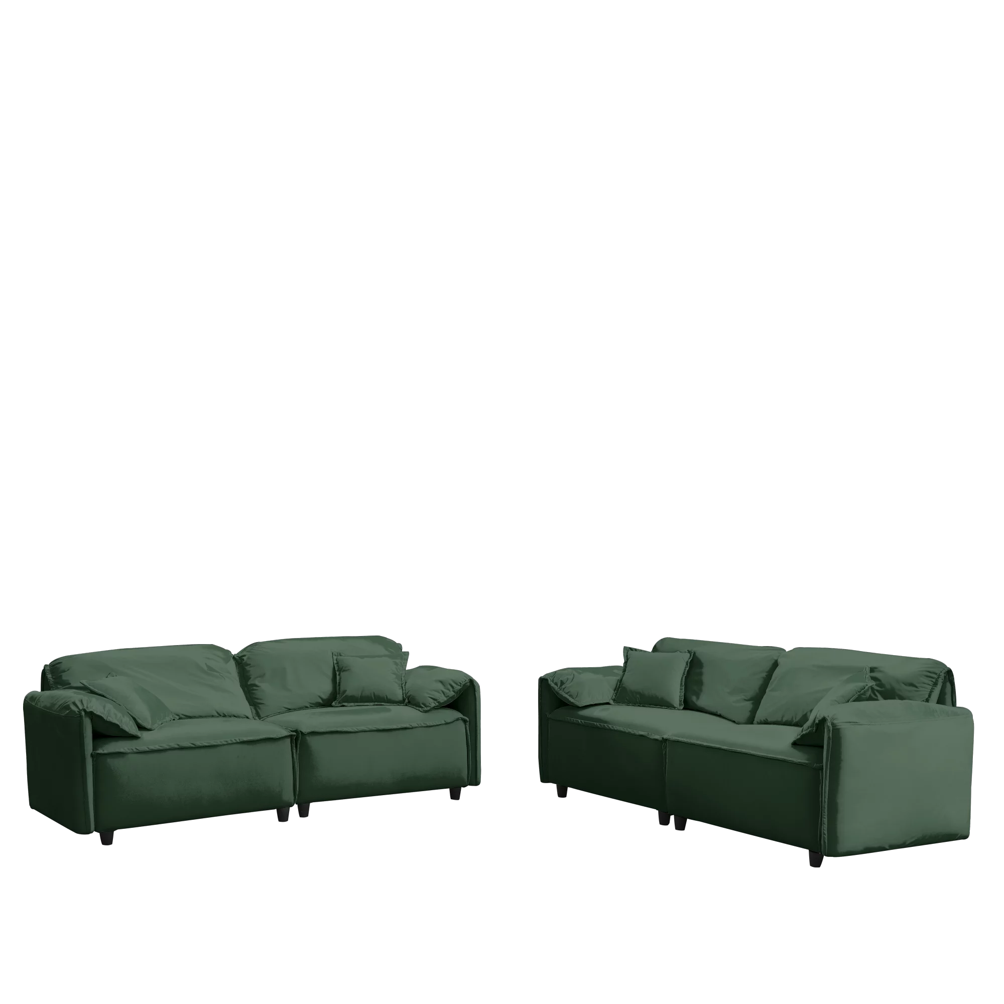 Luxury Modern Style Living Room Upholstery Sofa, velvet