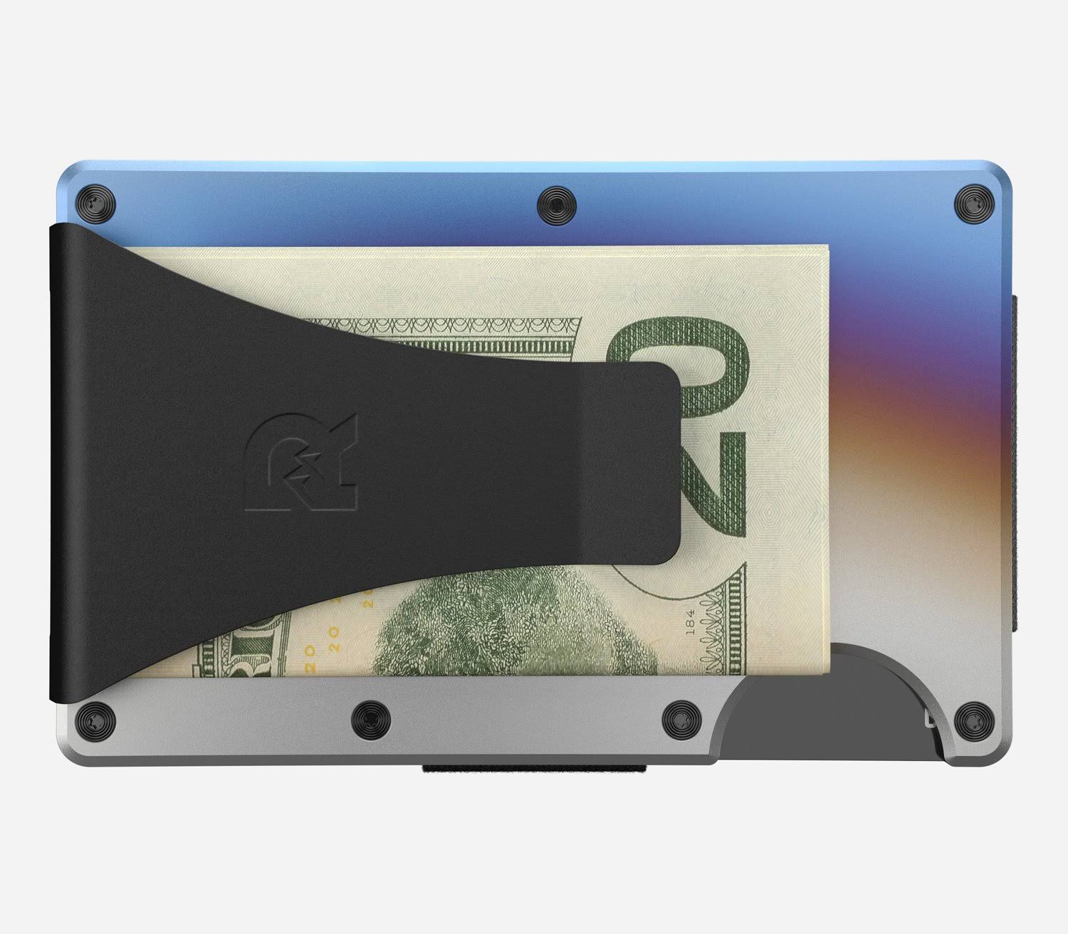 The Ridge RFID Wallet | Titanium - Burnt | Cash Strap