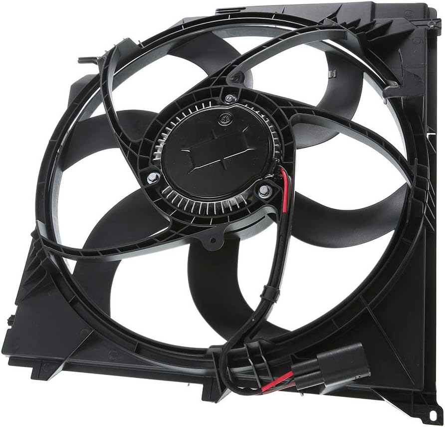A-Premium Radiator Cooling Fan Assembly Replacement for BMW E83 Series X3 2004-2010 Sport Utility 2.5L 3.0L