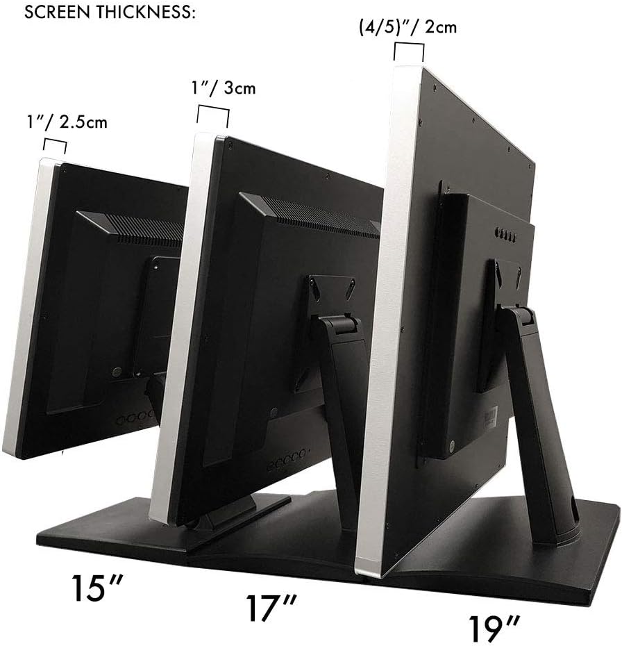 15" Pro Series Capacitive LED Backlit Multi-Touch Monitor, True Flat Seamless Design Touchscreen, Great for Office, POS, Retail, Restaurant, Bar, Gym, Warehouse, NO Driver Required (15 Inch)