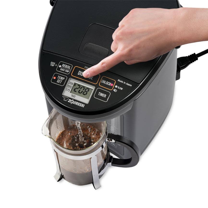 Zojirushi CD-NAC40BM Micom Water Boiler u0026 Warmer, Made in Japan, 4.0-Liter, Metallic Black