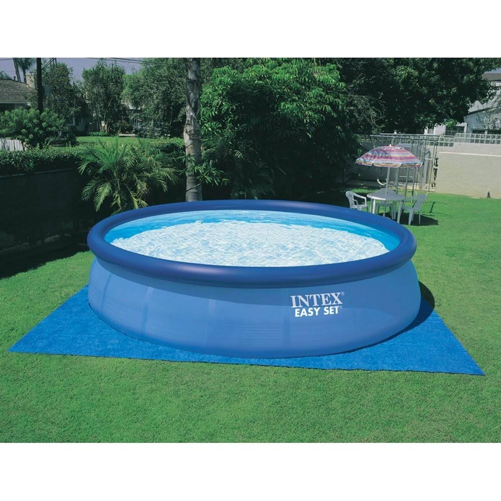 Intex 18& x 48x22 Inflatable Easy Set Above Ground Pool Set + Filter Cartridge (6)