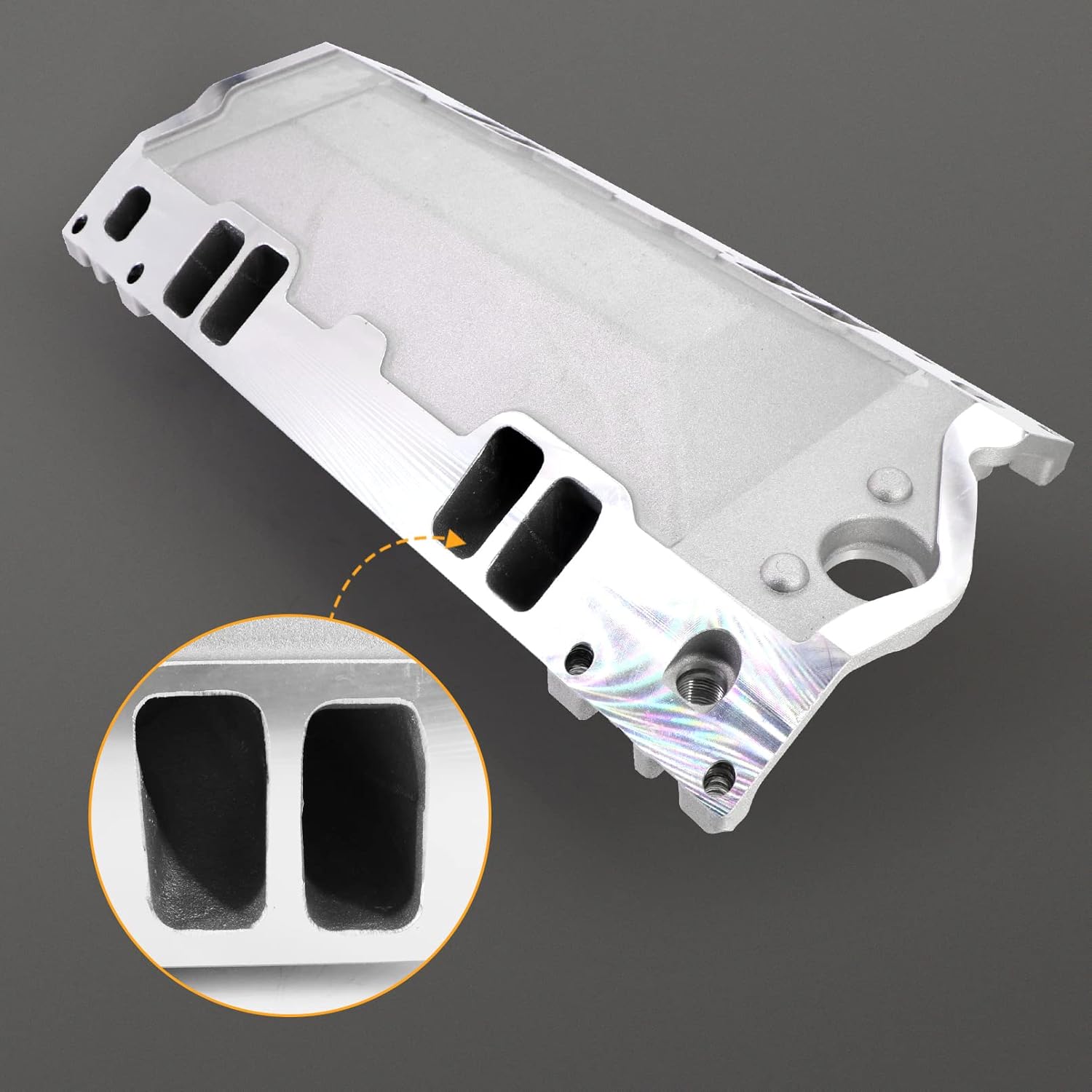 Dokili Aluminum Intake Manifold Small Block Air Gap for SBC Vortec 350 1996-up