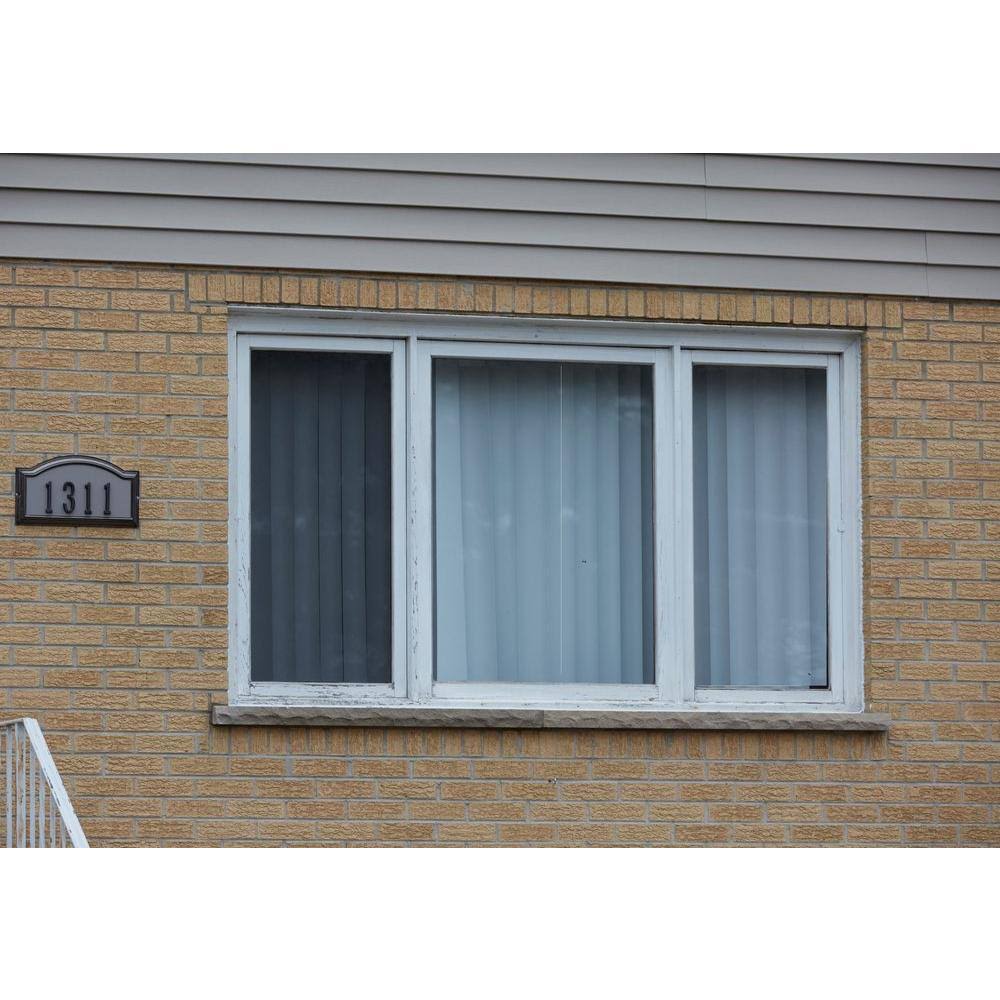 72 in. x 48 in. Vinyl Casement Window with Screen - White