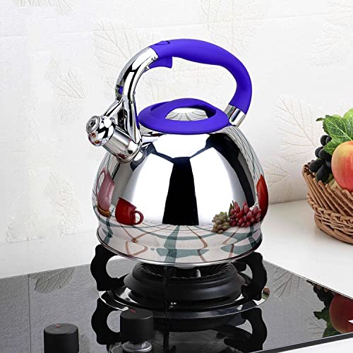 Stovetop Teapot, Stainless Steel Whistling Teapot, 3L Hot Water Boiler, Kitchen Stove Hot Teapot, Teapot, Teapot for Hot Water
