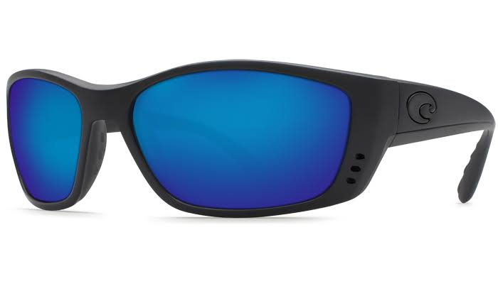Costa Del Mar Fisch Black Sunglasses Blue Lens 580g