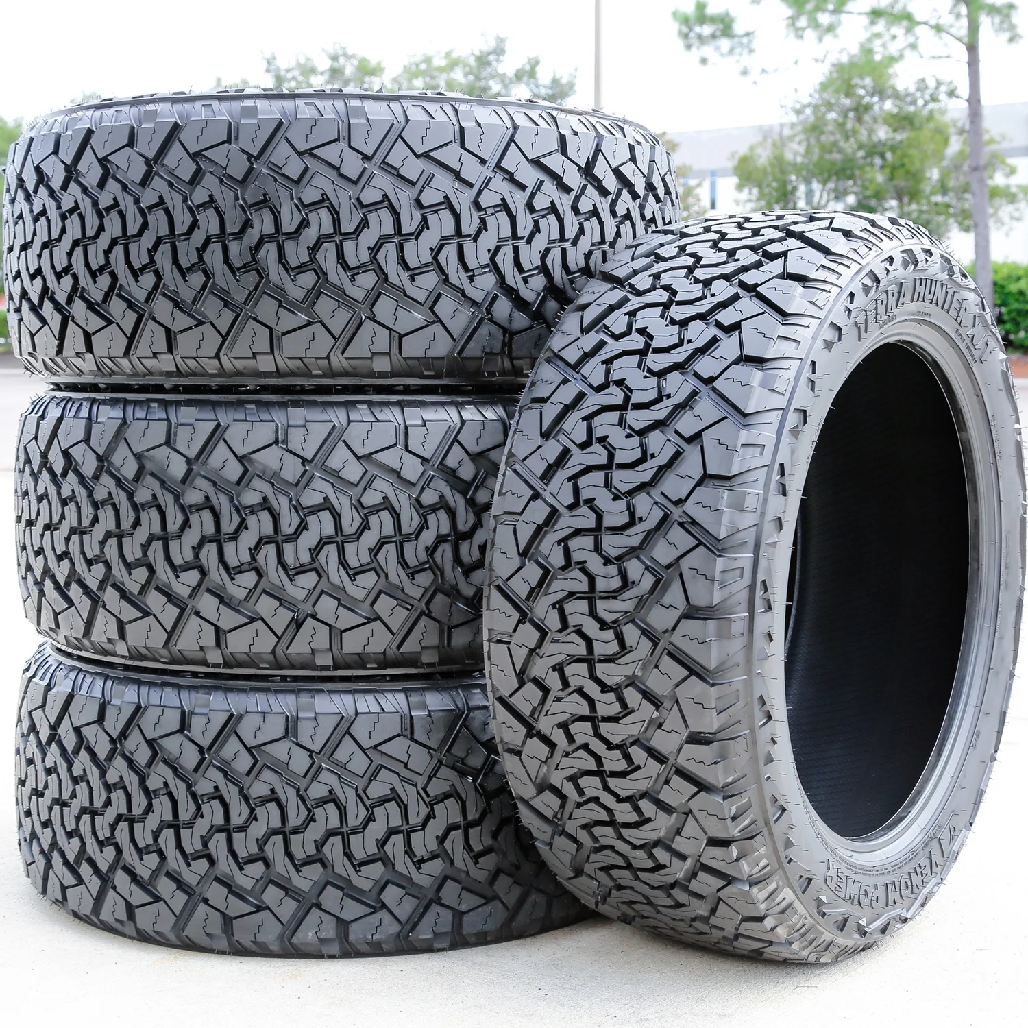 Set of 4 (FOUR) Venom Power Terra Hunter X/T LT 35X12.50R22 Load E (10 Ply) XT Extreme Terrain Tires - Curated Treasures Market
