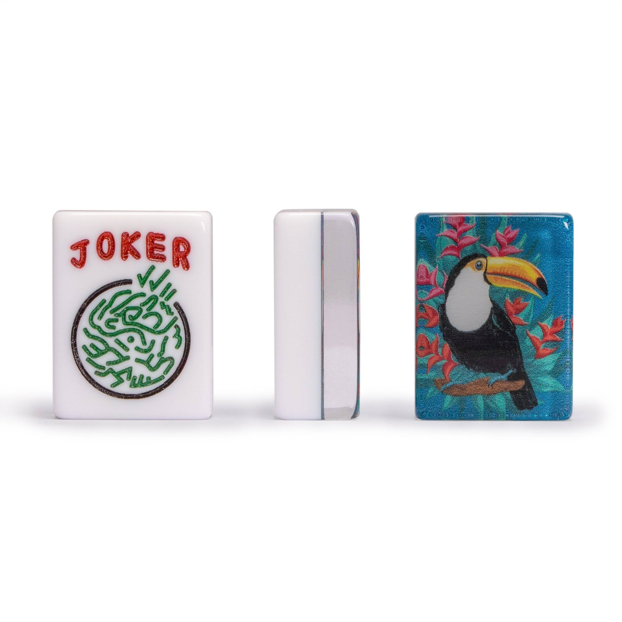 Set of 166 American Mahjong Tiles, Toucan Yellow Mountain Imports