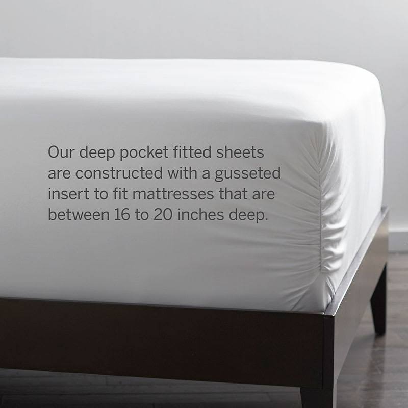 Legends Luxury Velvet Flannel Deep Pocket Fitted Sheet - Cream - Ivory, Size California King, Cotton Flannel | The Company Store
