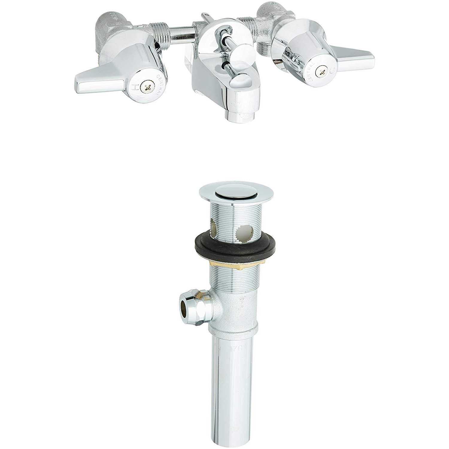 Central Brass 1177-DA Shelf Back Bathroom Faucet Chrome - Shop Hardware Tools Online Store