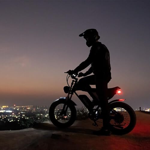 Electric Bike for Adults Q20, 2000/1500W, 37/30MPH,52V 40AH,48V/20AH E-Bike,30-180 Miles Electric Motorcycle, 20" Fat Tire Dirt Bike, UL2849 All Terrain for Mountains, Snow, Sand, Road