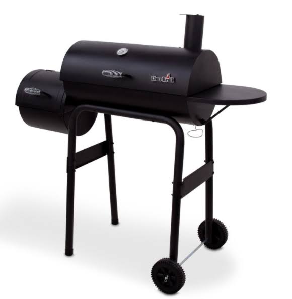 Char-Broil American Gourmet Offset Charcoal Smoker, Black