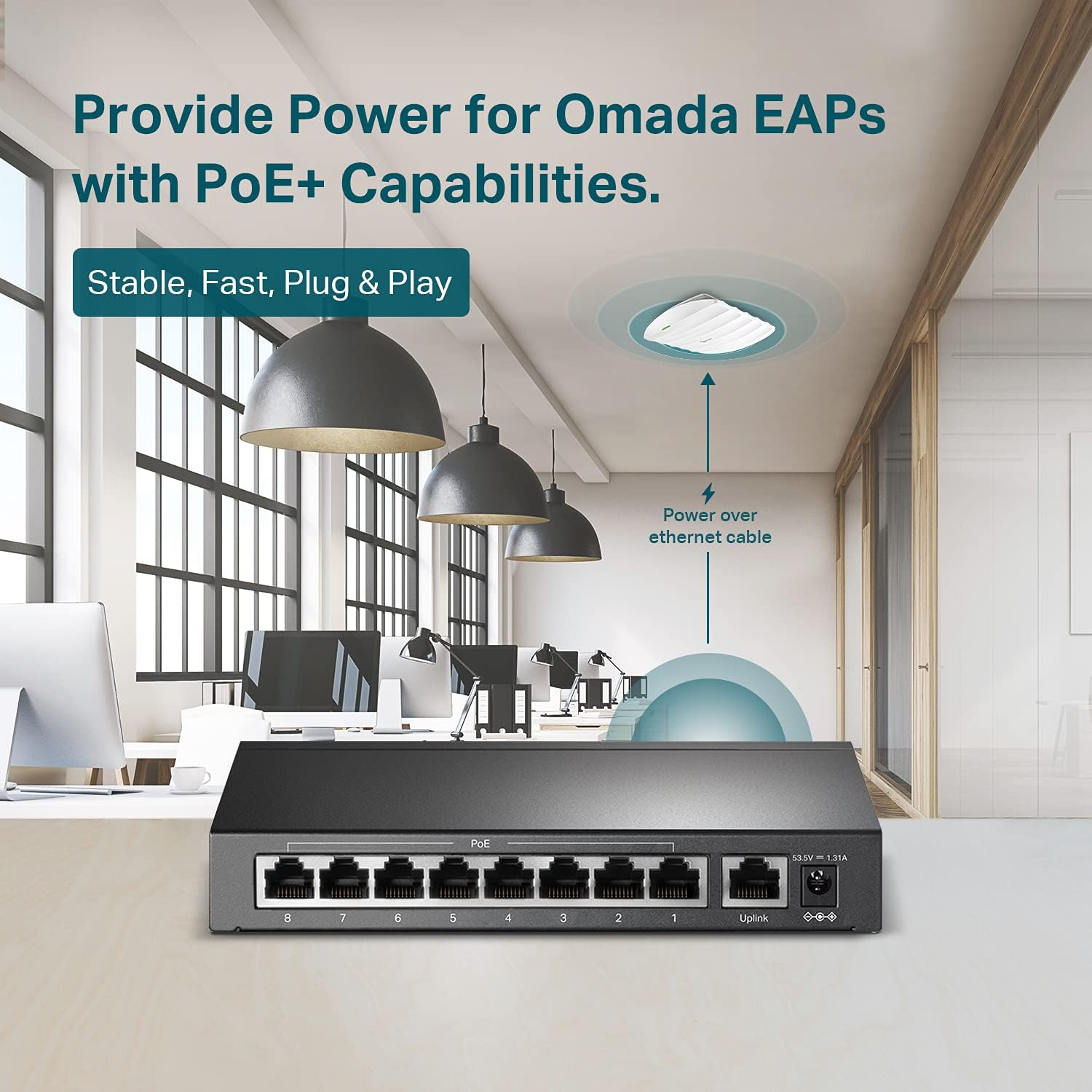 TP-Link 9 Port Fast Ethernet 10/100Mbps PoE Switch | 8 PoE+ Ports @65W | Sturdy Metal w/Shielded Ports | Limited Lifetime Protection | Extend Mode | Priority Mode | Isolation Mode (TL-SF1009P) Pack of 2