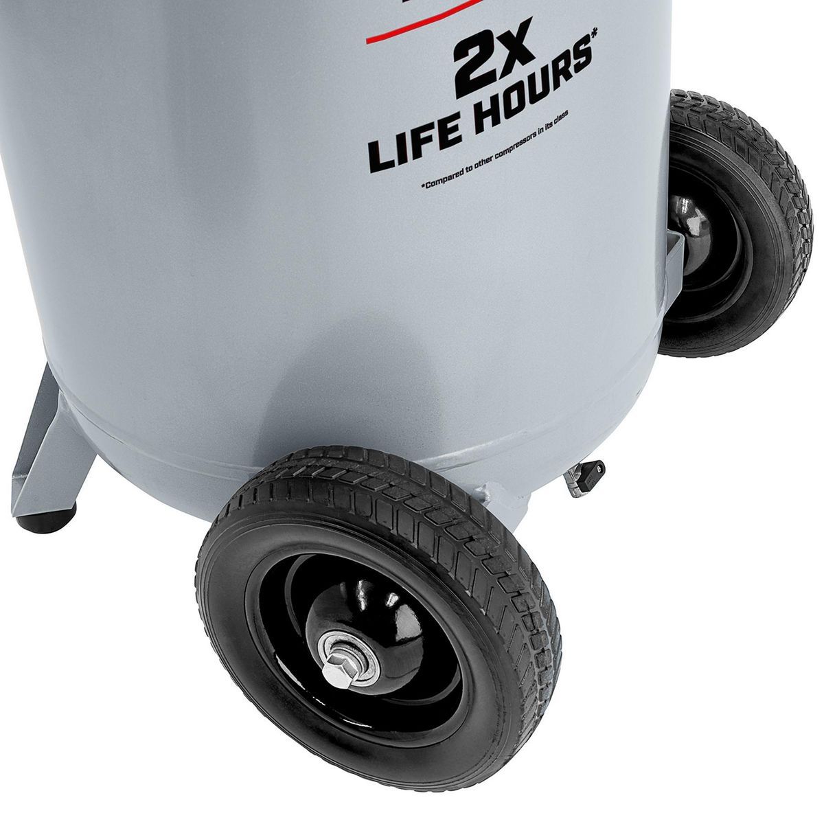 FORTRESS 26 Gallon, 175 PSI Ultra Quiet Oil-Free Vertical Shop/Auto Air Compressor