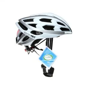 Safe Tec Bicycle Helmet White/Silver Medium