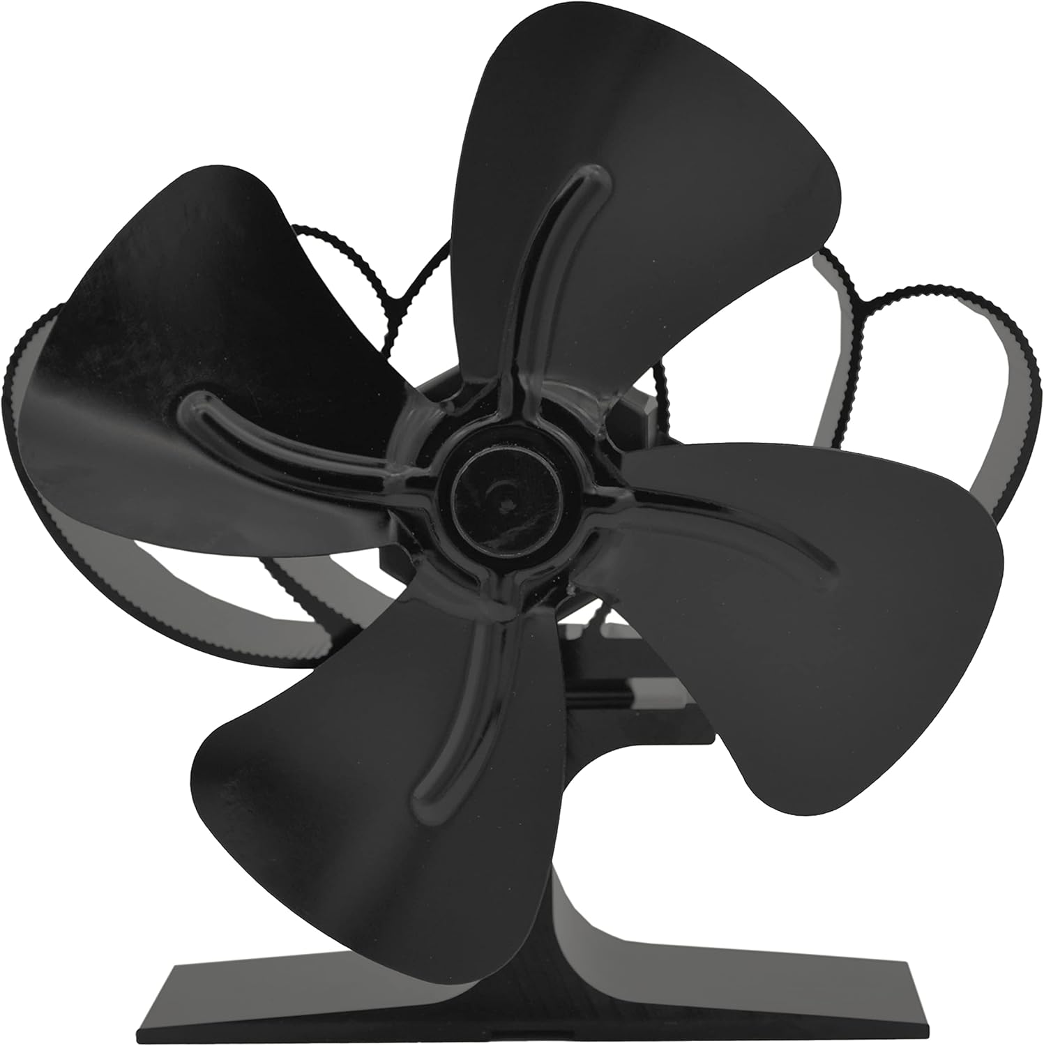 Heat Powered 4 Blades Stove Fan,Silent Flue Pipe Fireplace Fan, Eco-Friendly on Chimney for Wood Log Burner Fireplace Pack of 2