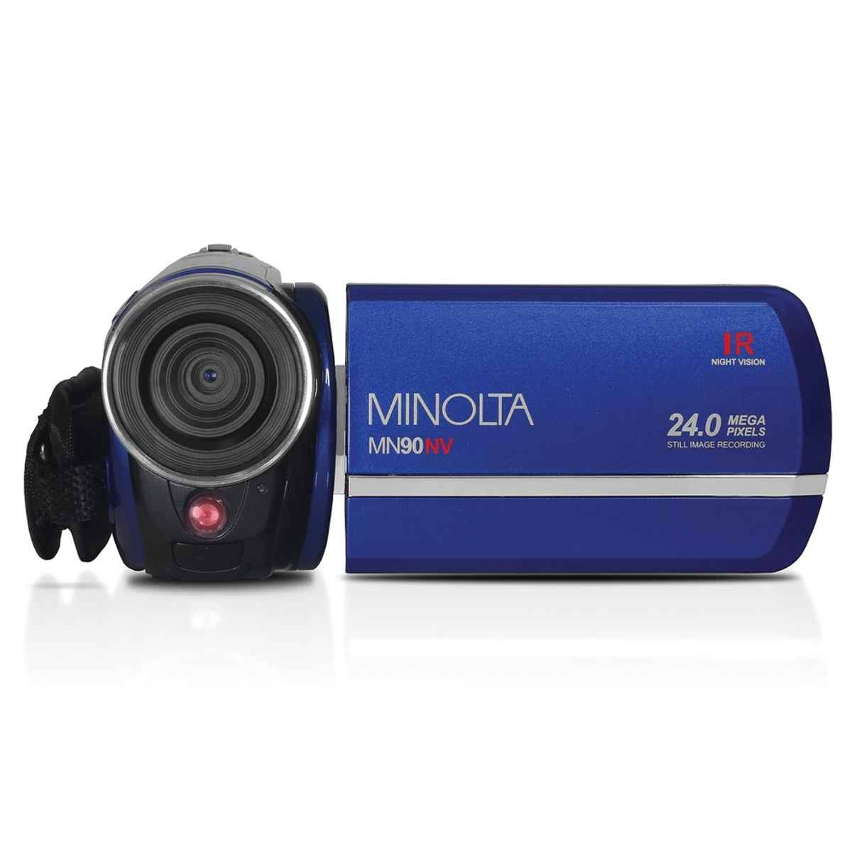 Minolta MN90NV-BL Full HD 1080p IR Night Vision Camcorder Blue